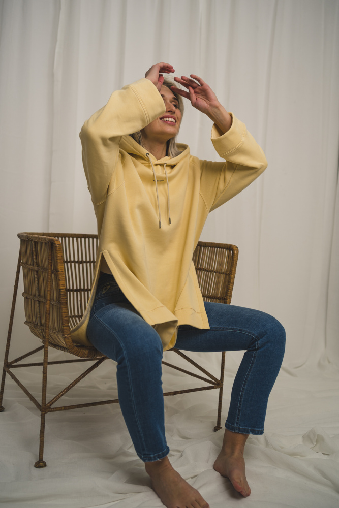 Sissel Hoodie Light Yellow Vakre Vene