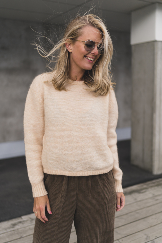Zabidoo Jumper Biscuit Melange Vakre Vene