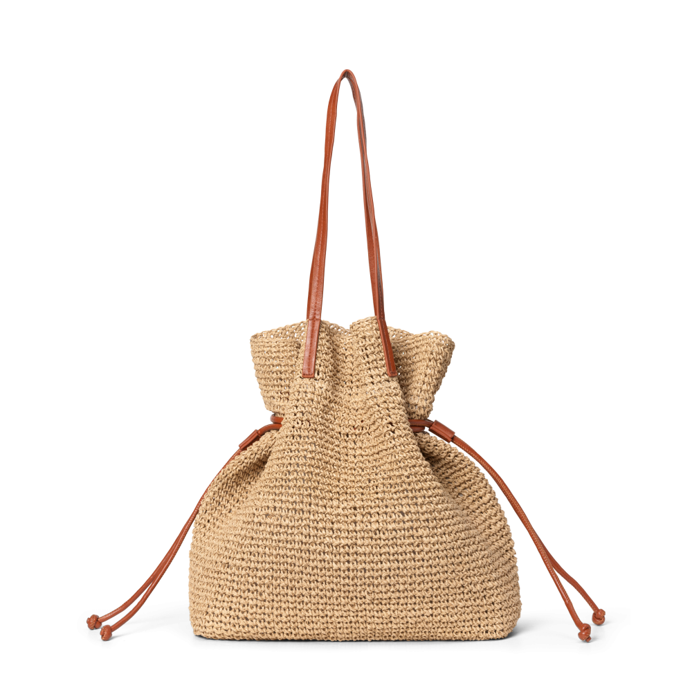 Natural Straw Shoulder Starfish Beige - Vakre Vene