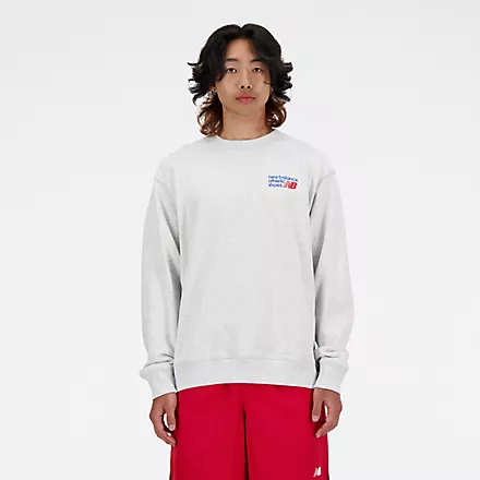 Athletics Premium Logo Crew Ash Heather - Vakre Vene