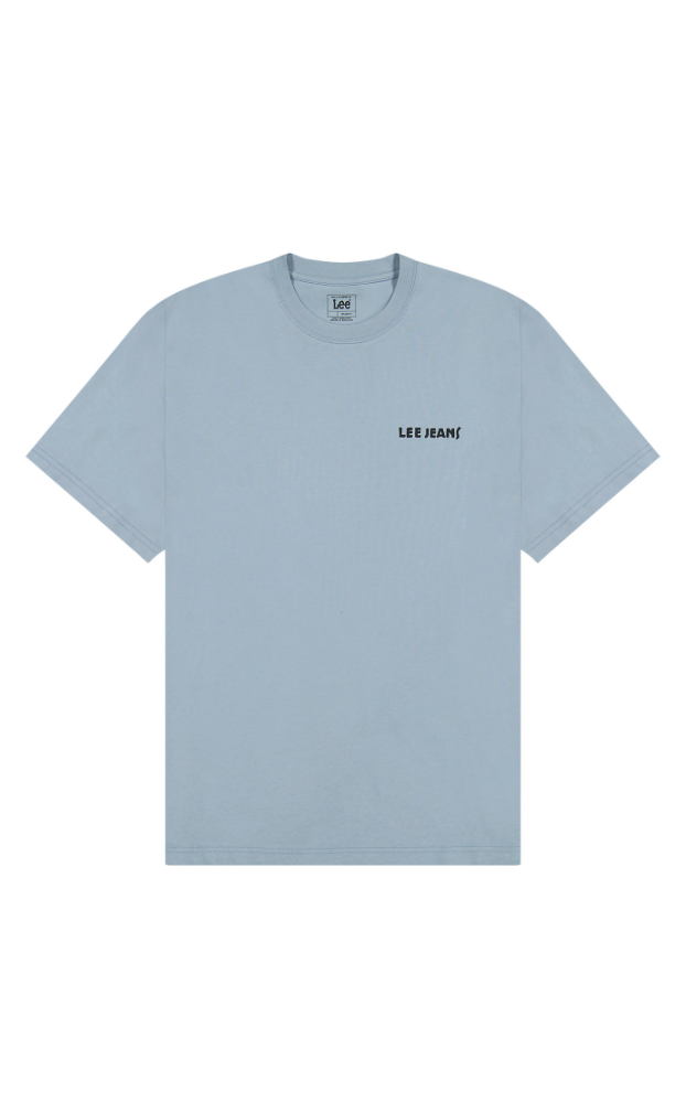 Lee Uomo T-Shirt SS Relaxed Logo Tee In Cotone, Manica Corta, Vestibilità Comoda, Colore Sweet Maple, Lavabile - 2