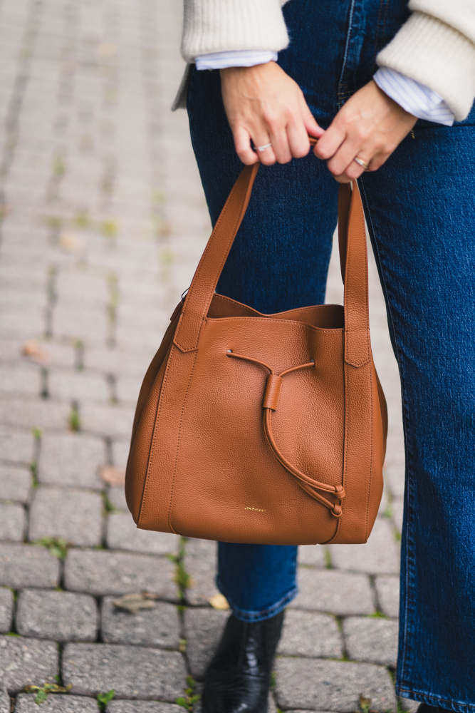 Jim rickey top bucket bag